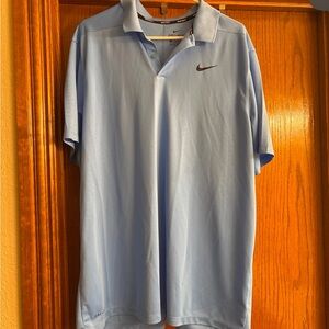 Nike Men's Light Blue Polo Shirt